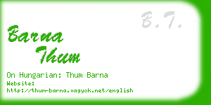 barna thum business card